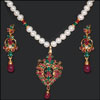 Emerald and Ruby Pearl Set (VJ-10) - Click here to View more details about this Product